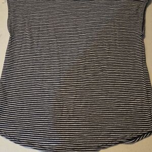 Jones Of New York.  Black and White Striped Top